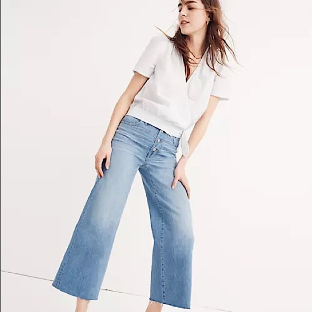 Madewell Wide-leg Crop Denim Jeans